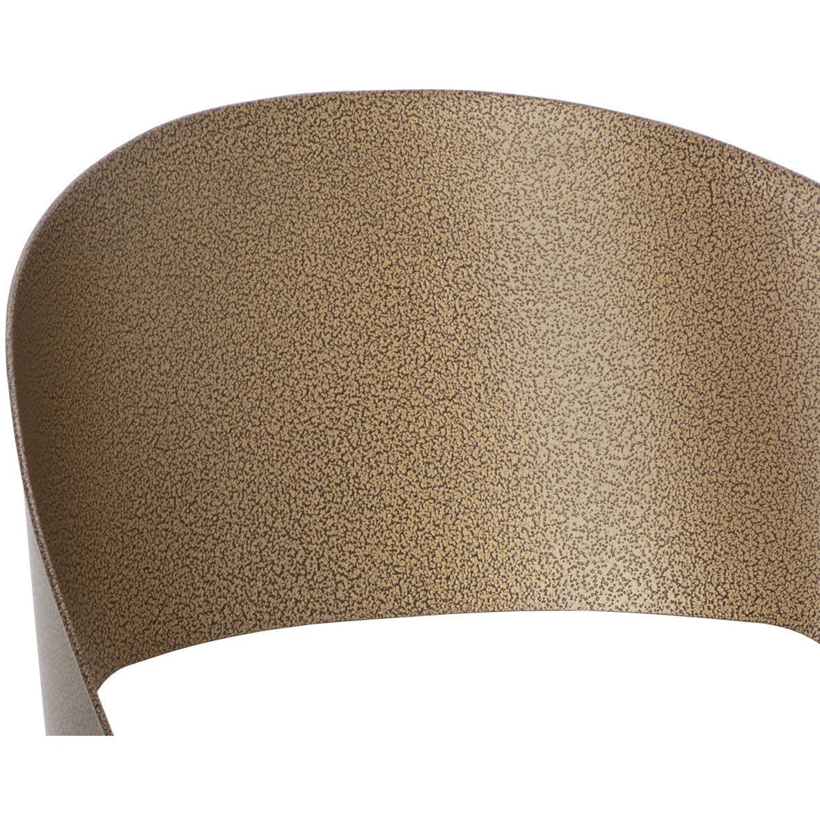 Dezirae Antique Brass / Charcoal Black Leather Dining Chair